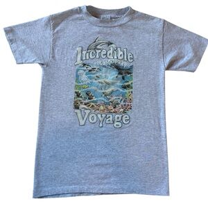 Vintage Little Brownie Youth Large Incredible Voyage Ocean Graphic Tee USA